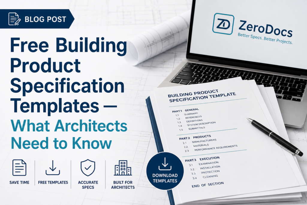 Free Building Product Specification Templates — What Architects Need to Know